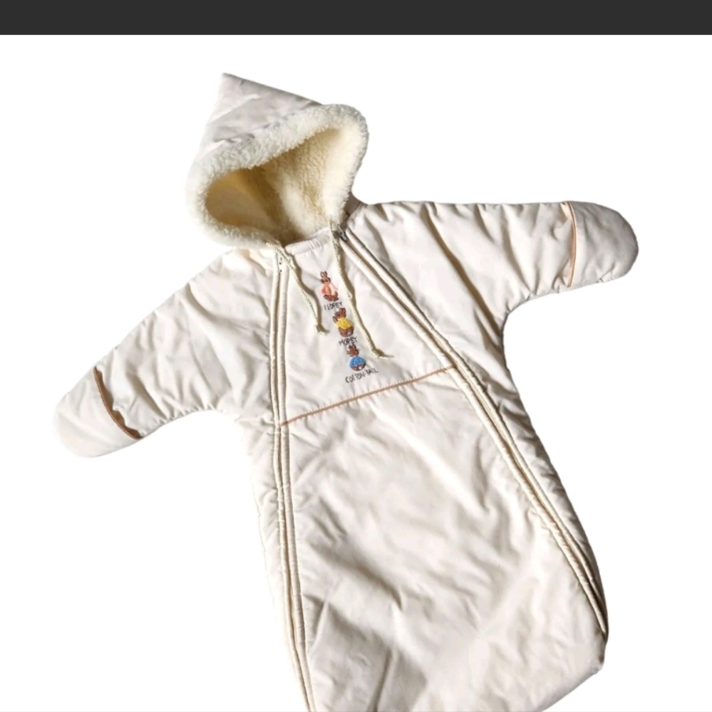Vintage Quiltex Beatrix Potter Peter Rabbit Baby Full Zip